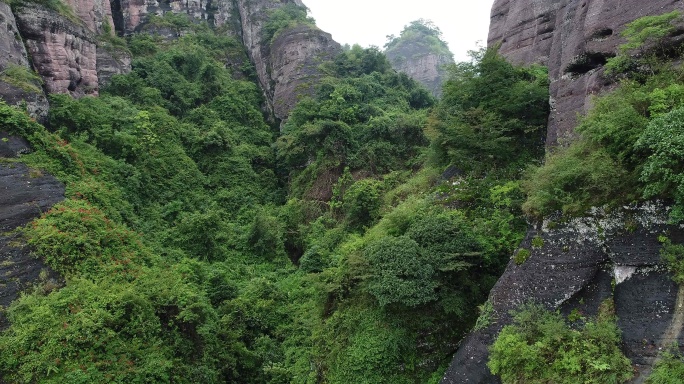 神山 福建龙岩 冠豸山 长寿亭 青山绿水