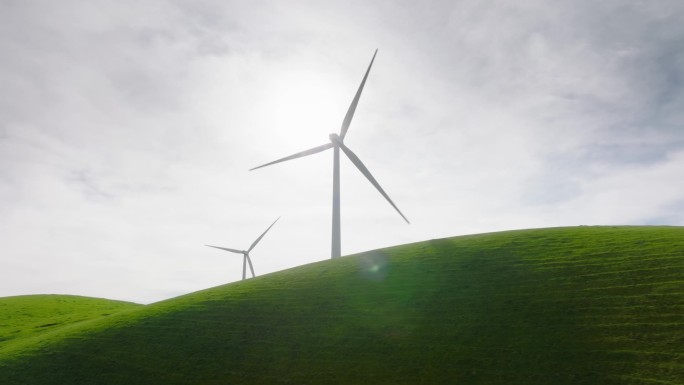风力涡轮机发电史诗式航空可持续风能
