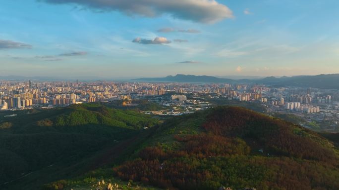 航拍昆明全景