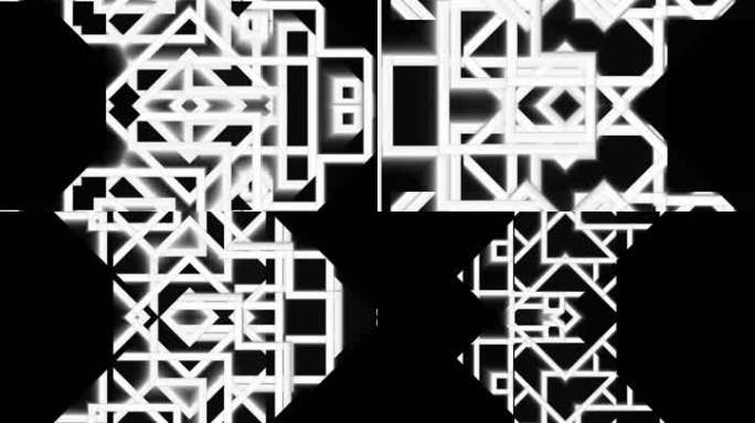 抽象艺术创意空间几何三维投影宽屏3