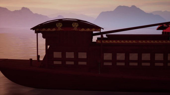 南湖会议红船动画——原创红船数字动画