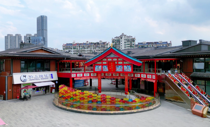 南昌绳金塔美食街 金塔街市