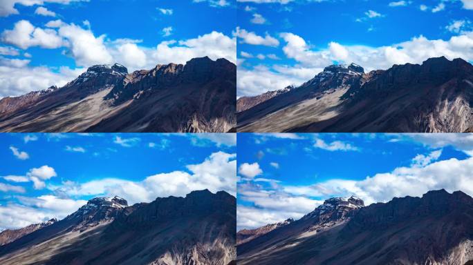 时间流逝高山风景.印度喜马偕尔邦斯皮蒂山谷