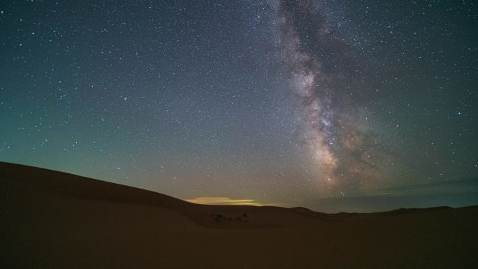 沙漠英仙座流星雨拍摄4k延时摄影