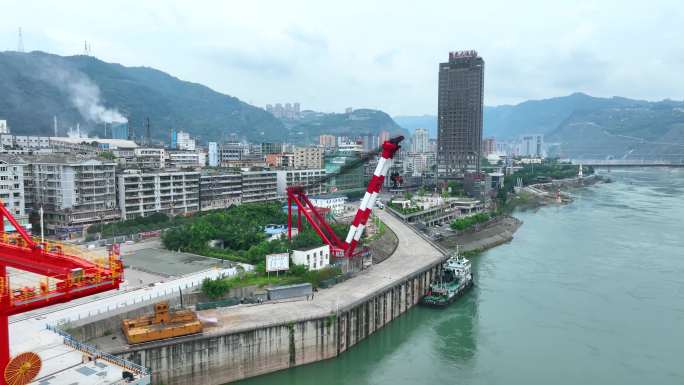 水富市水富港口航拍