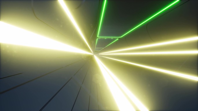 现代霓虹灯隧道3D未来主义
