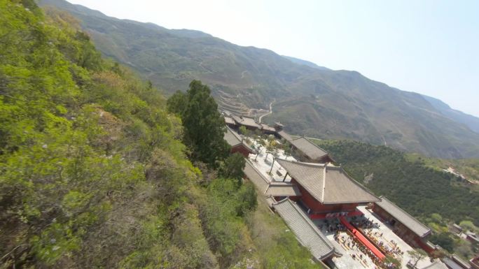 FPV古建筑寺庙太山