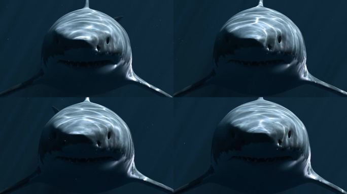 大白鲨巨齿鲨