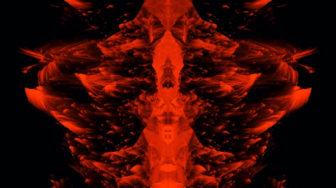 【4K时尚背景】黑红冥想时空奇幻视觉概念