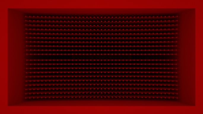 【裸眼3D】暗红方点矩阵立体凹凸空间墙体