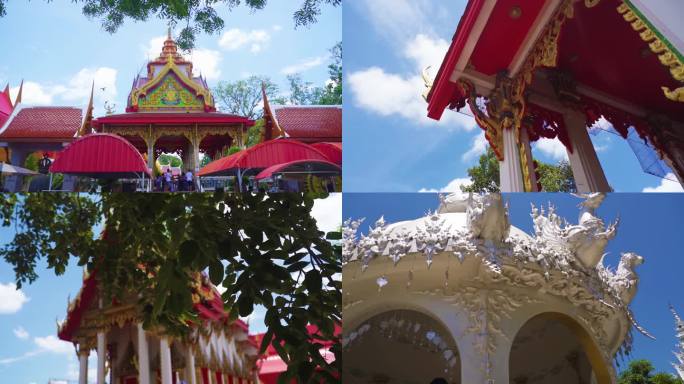 泰国曼谷清莱白庙建筑佛教文化