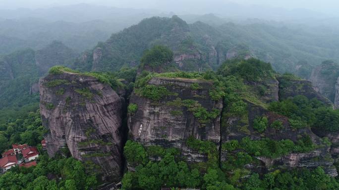 绿水青山 福建龙岩 冠豸山 长寿亭 神山