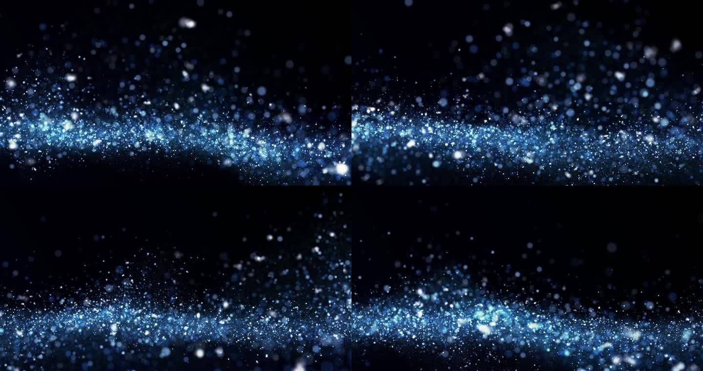 4蓝色粒子扰动背景