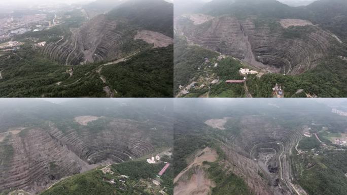 黄石国家矿山公园亚洲第一矿坑航拍
