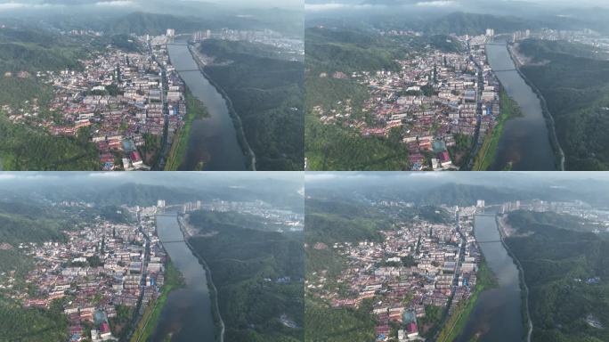 金寨梅山镇航拍