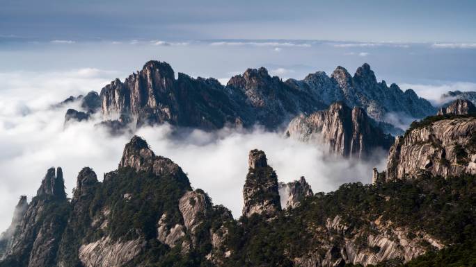 黄山云海延时摄影