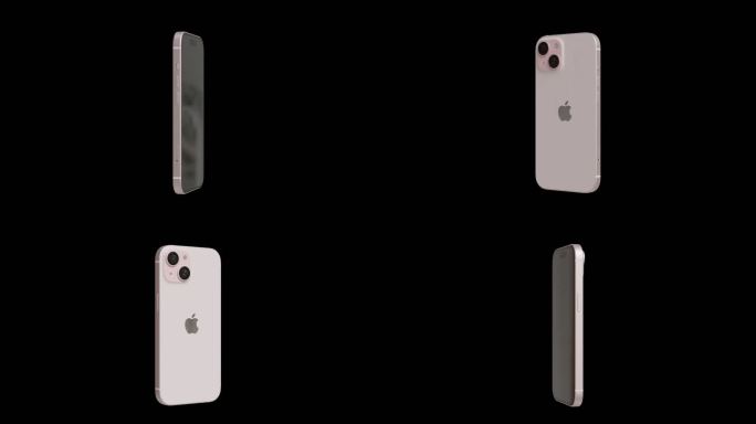 苹果iPhone 15粉色手机三维模型