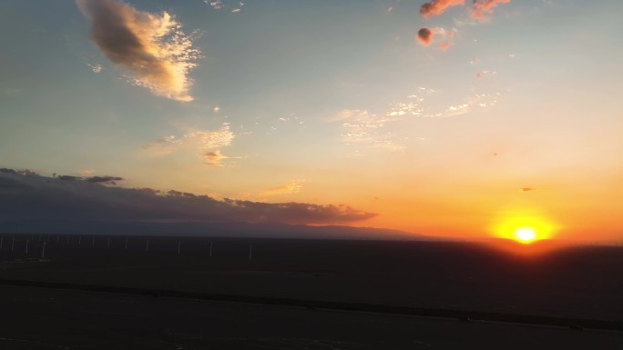 日出日落 夕阳西下 火烧云 彩色的天空