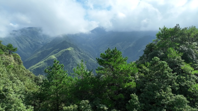 航拍江西山区4k