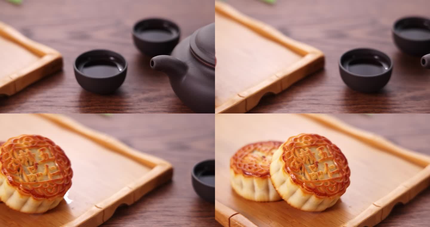 传统节日 中秋节 月饼 茶