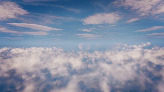 云海 云 云层飞行 穿云 云端 4K