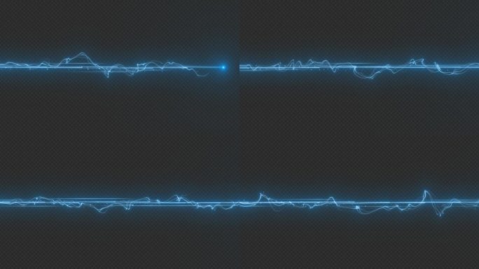 【AE工程】蓝色科技线条粒子光线光效特效