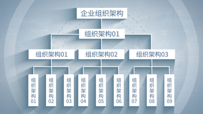 公司企业架构分布图AE模板2-无插件