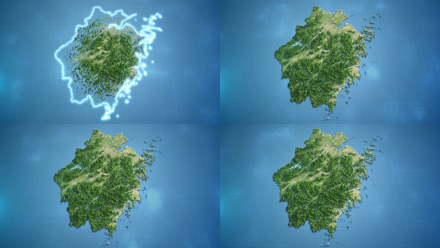 浙江地形图