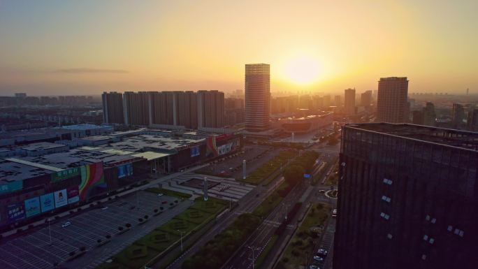 湖州织里童装市场日出大景