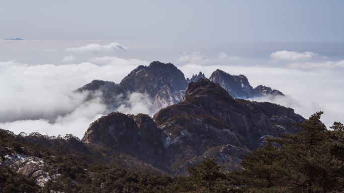 黄山云海延时摄影