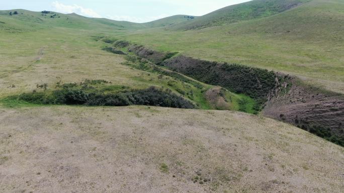 4K高清无人机视角穿越蒙古草原