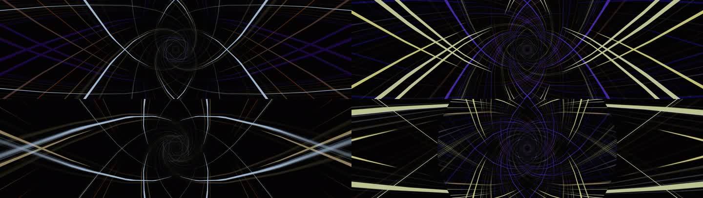 抽象背景光影线条螺旋动态艺术投影32