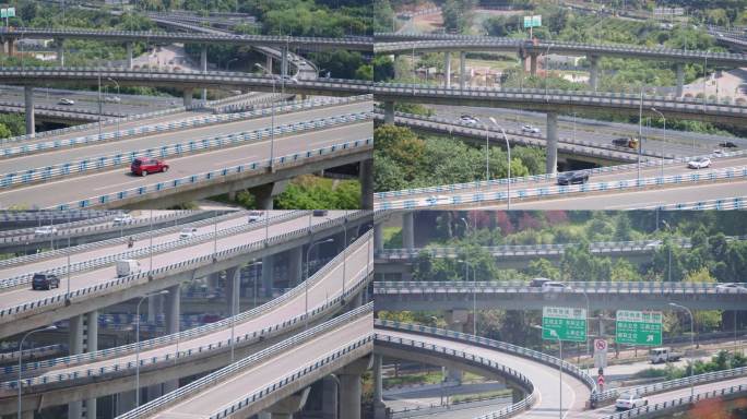 4K实拍重庆最复杂立交桥