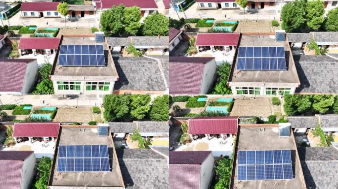 农村自建房顶太阳能光伏发电