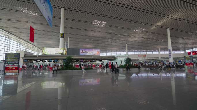 天津滨海国际机场出发大厅