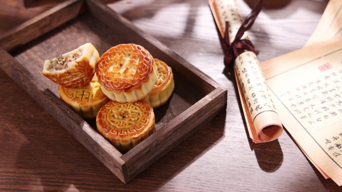 传统节日中秋节月饼