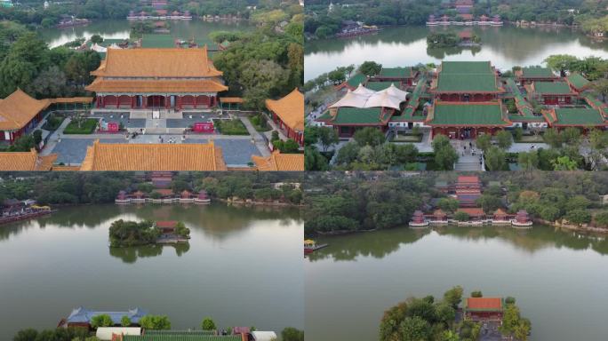 广东 珠海 新圆明园 遗址 航拍 古建筑