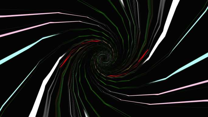抽象艺术梦幻线条螺旋动态背景投影19