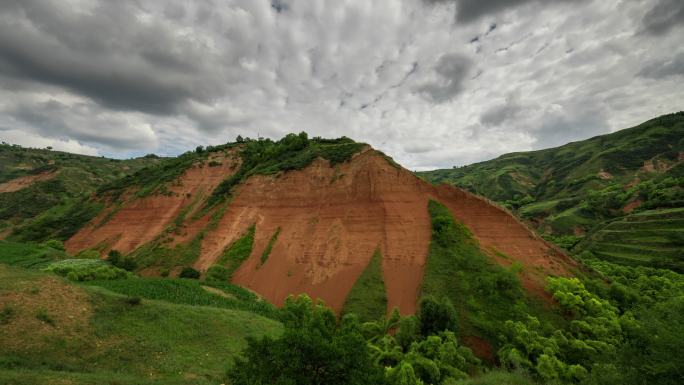 甘肃省东乡县毛沟地质剖面延时