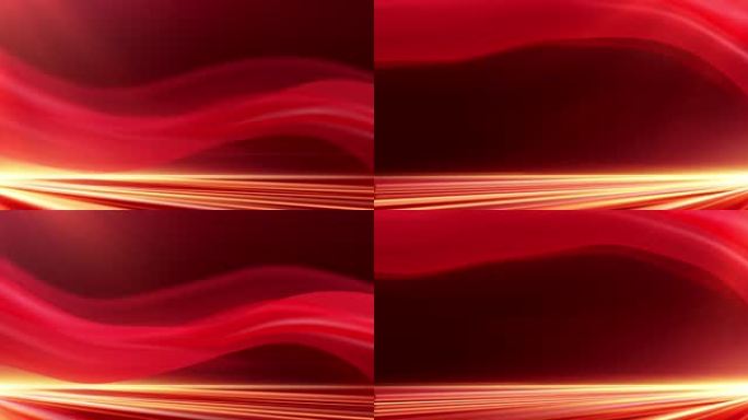 5K循环红色丝绸光效背景视频素材