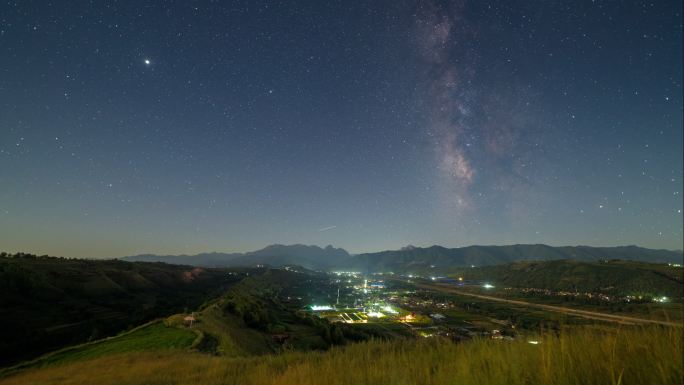 甘肃临夏尹集银河延时