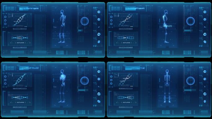 4K医疗科技面板HUD