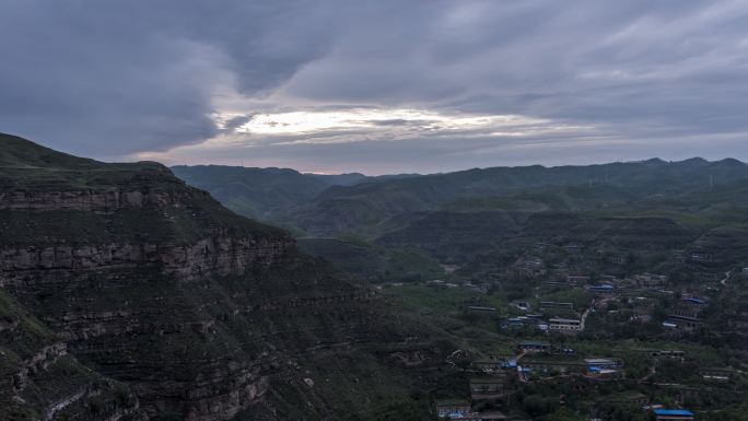 陕西传统村落泥河沟延时摄影