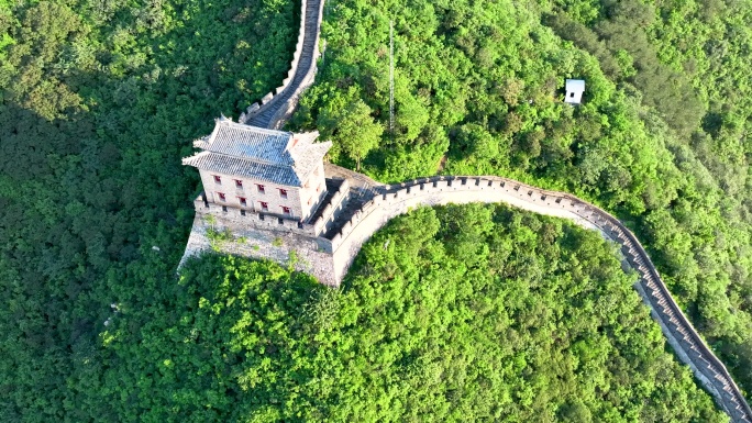 航拍北京昌平居庸关长城