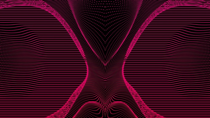 【4K时尚背景】荧光粉色浪漫线条光线流动