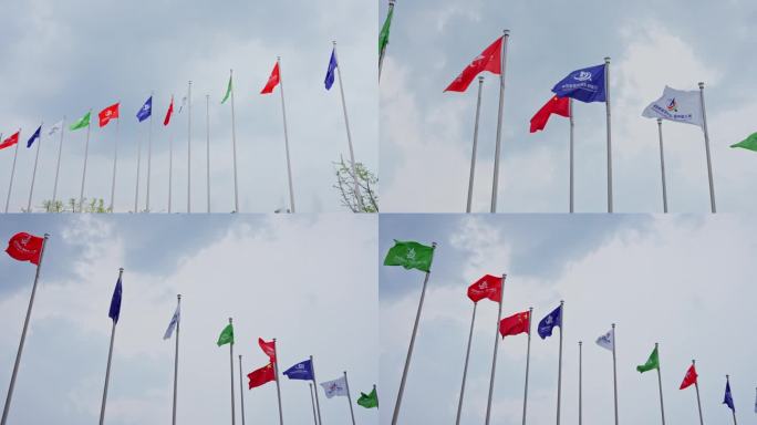 中非经贸博览会旗帜飘扬