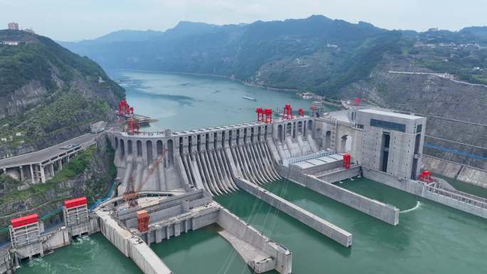 水富市向家坝水电站航拍