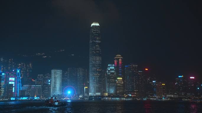 香港IFC夜景视频4K