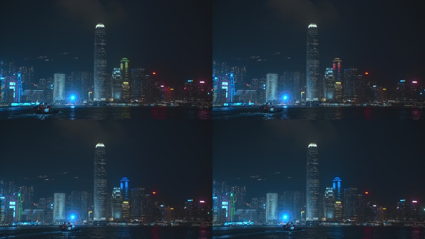 香港IFC夜景视频4K