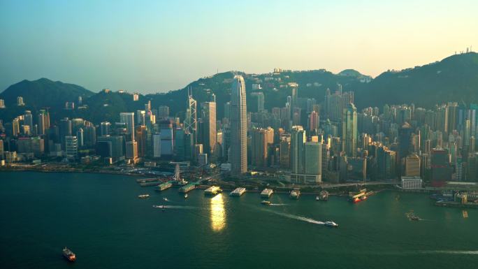 香港CBD城市建筑群视频4K